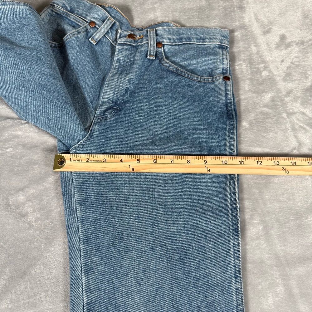 Wrangler Cowboy Cut Slim Jeans Mens 28x30 Light Wash A102 NEW - Picture 10 of 11